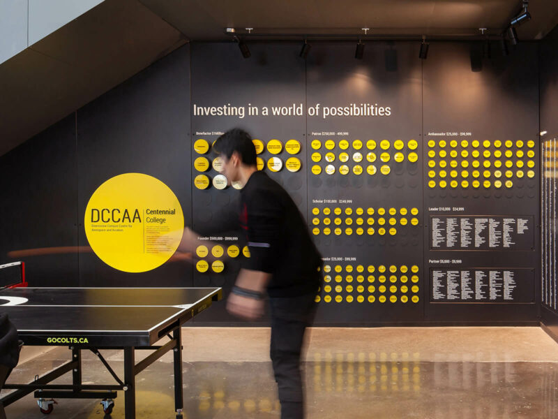 AZ Awards 2022 People's Choice: Centennial College Downsview Campus Centre for Aviation by MJMA Architecture & Design with ERA Architects, Acumen Visual Group and PCL Graphics, Canada